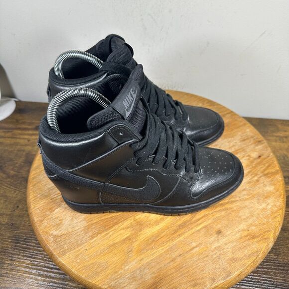 Nike Dunk Sky Hi Hidden Wedge Black Womens Size Shoes 644877-014